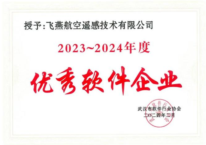 2023年度武漢市軟件行業(yè)“優(yōu)秀企業(yè)”、“優(yōu)秀工作者”稱號花落飛燕遙感